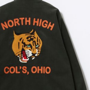 HOUSTON ミリタリージャケット モッズコート HOUSTON/ヒューストン Corduroy Embroidery Jacket/コーデュロイ FFA・虎 刺繍