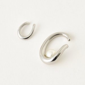 Discoat ピアス 「GOLDY」ニュアンスプランプフープイヤカフ2SET レディース