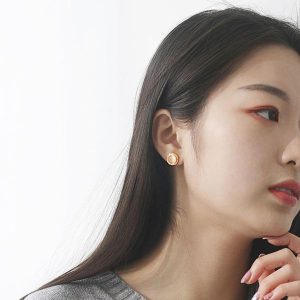 gulamu jewelry キャッツアイ ピアス イヤリング ゴールド おしゃれ 揺れる 女性 ベーシック シンプル 二次会 パーティ結婚式 春 夏 韓国 個性的 プチプラ 人気 キレイめ 大人