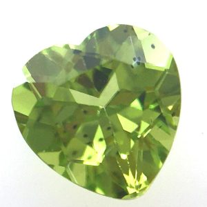[送料無料]ペリドット ルース ハートシェイプカット 0.86ct
