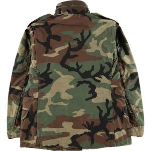 古着 80年代 米軍実品 M-65 迷彩柄 ウッドランドカモ ミリタリー フィールドジャケット USA製 SMALL SHORT メンズS相当  /eaa421678 【SS2506_30】