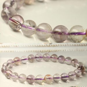 Lucky365 ライトカラーアメジスト ブレスレット 8mm パワーストーン  天然石 現品アウトレット ギフト対象