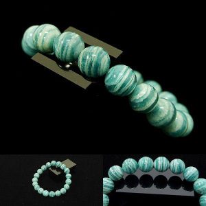 [Original天然石] ロシアのゼブラ アマゾナイト A4 [11.5mm]100063