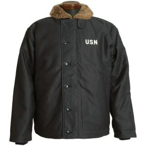 HOUSTON 20%OFF！■HOUSTON ヒューストン #5N-1 N-1デッキジャケット メンズ N1ジャケット 裏ボア ミリタリージャケット ブルゾン 米海軍タイプ アウター 冬 防風 復刻